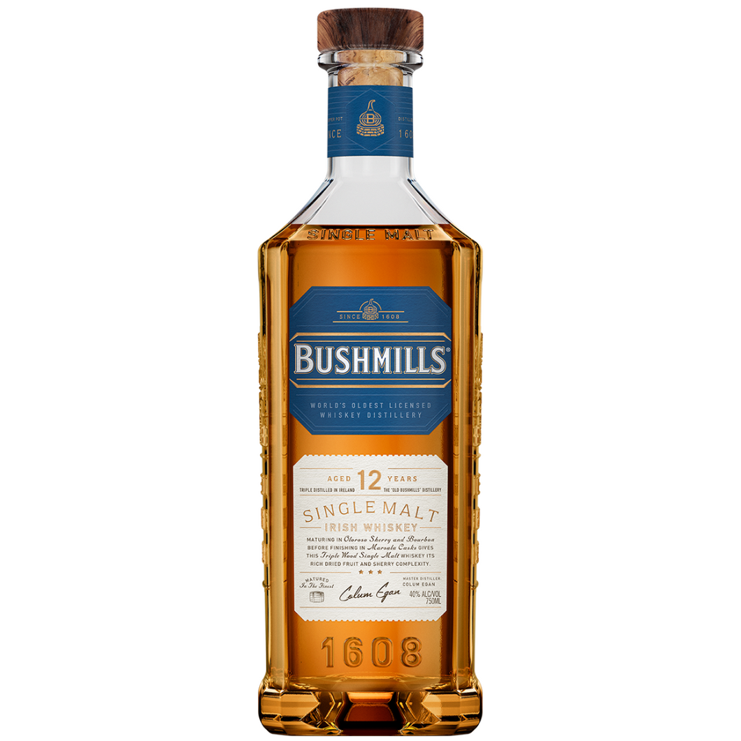 Bushmills 12 Year Old Single Malt Whiskey 700ml