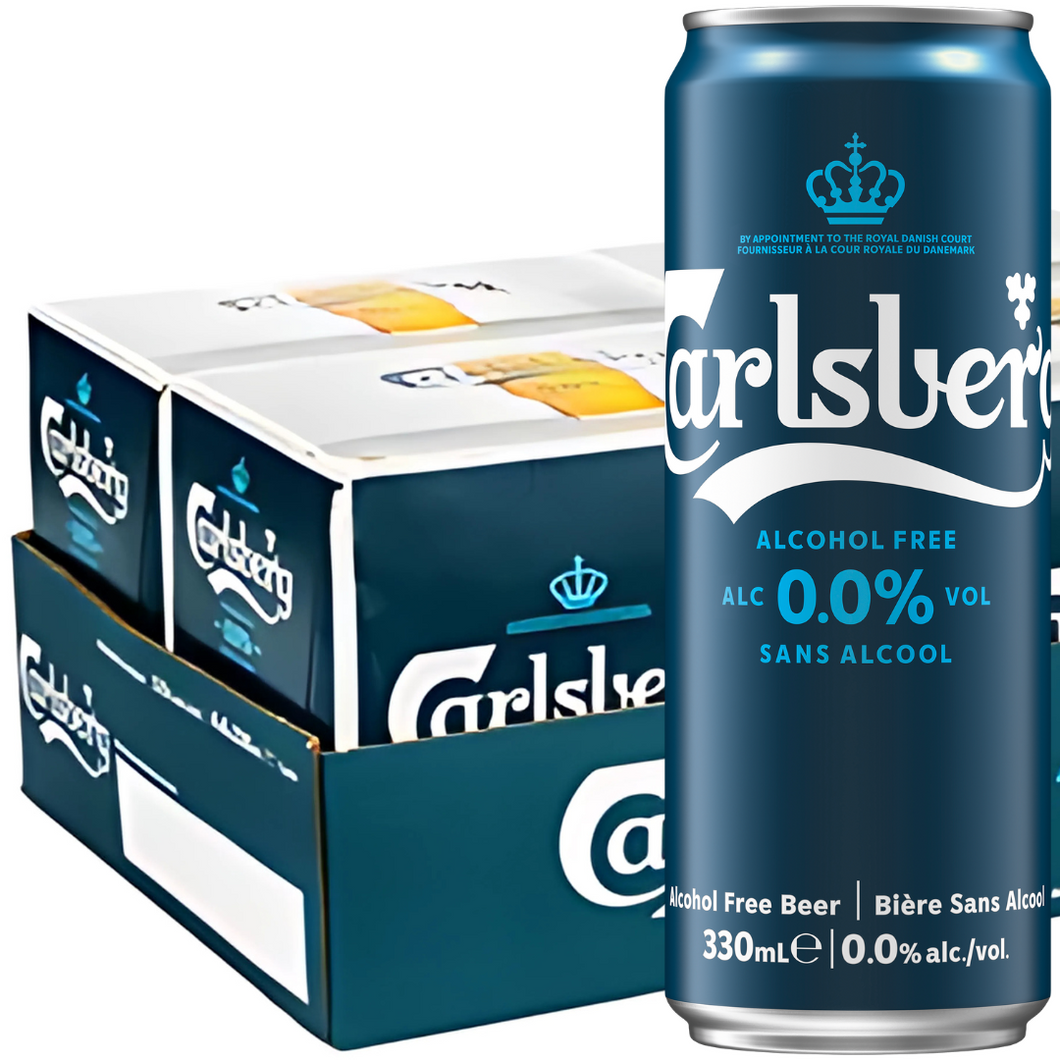 Carlsberg Non-Alcoholic Beer Can 24x330ml