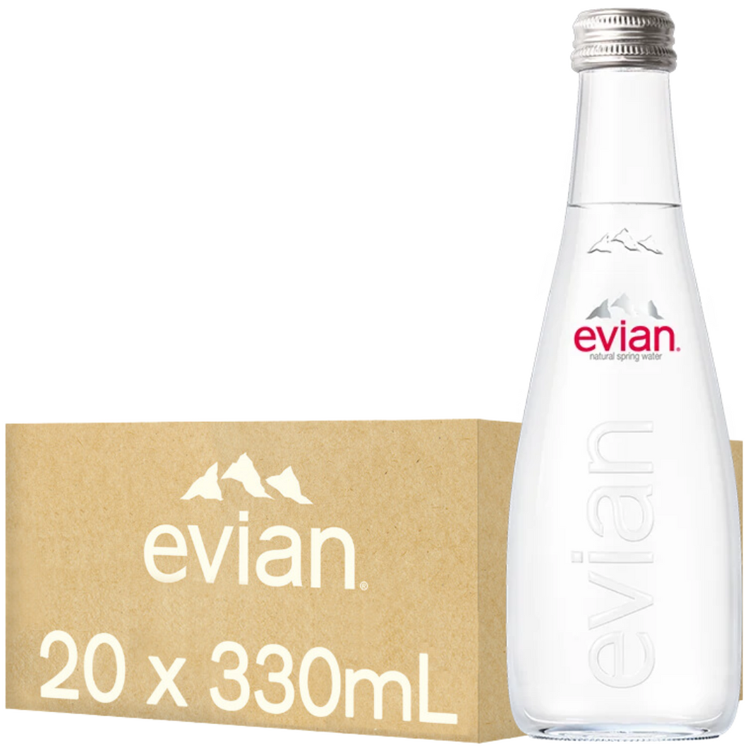 Evian Water (Glass Bottle) 20x330ml