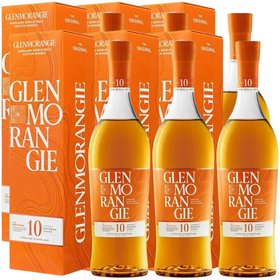 Glenmorangie 10 Year Old Original Single Malt Scotch Whisky 700ml x 6