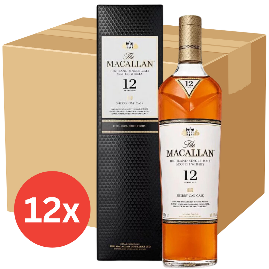 Macallan 12 Sherry Oak 12 x 700ml (Hong Kong Stock)