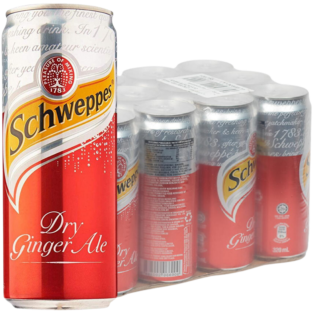 Schweppes Dry Ginger Ale 320ml x 24