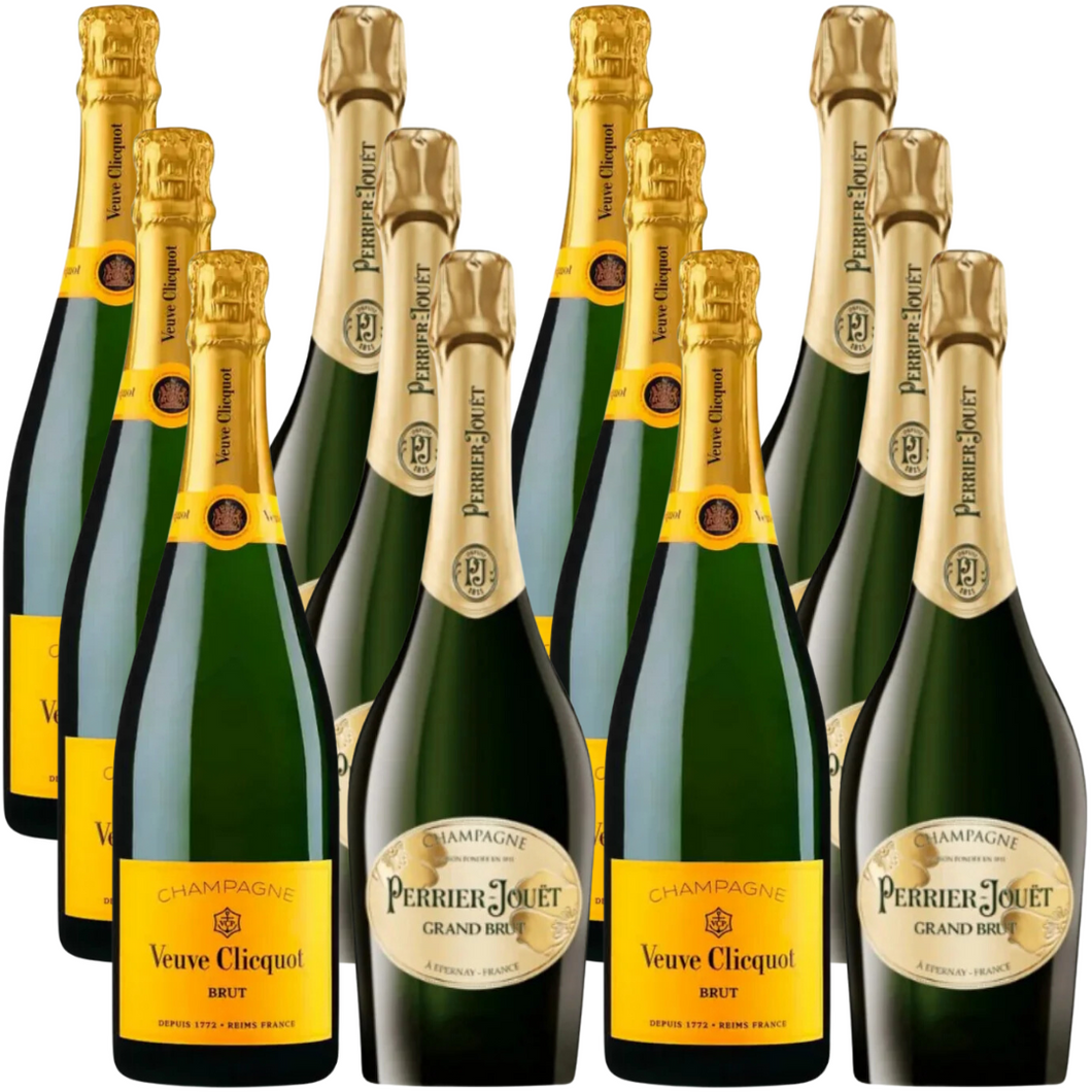 Veuve Clicquot Ponsardin + Perrier Jouet Grand Brut N.V.